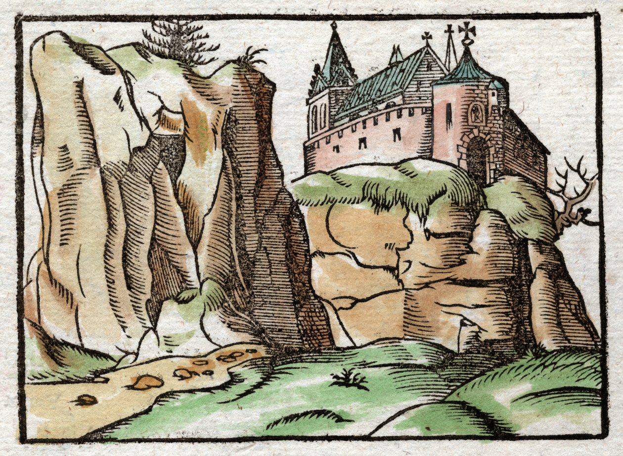 Targoviste, 罗马尼亚 1575 作者 塞巴斯蒂安·芒斯特（Sebastian Munster）