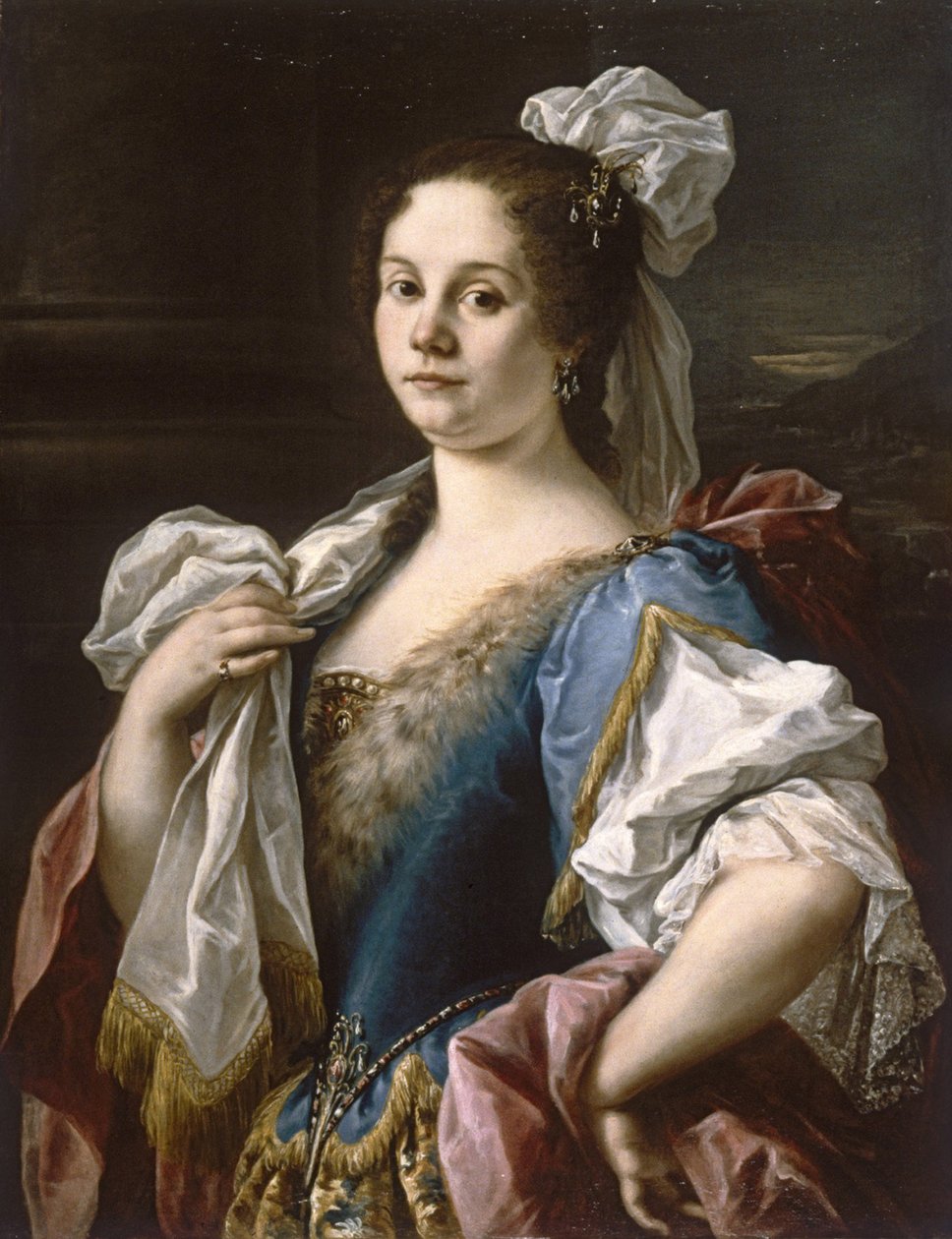 Noblewoman的画象，c.1750 作者 塞巴斯蒂安诺·塞卡里尼（Sebastiano Ceccarini）