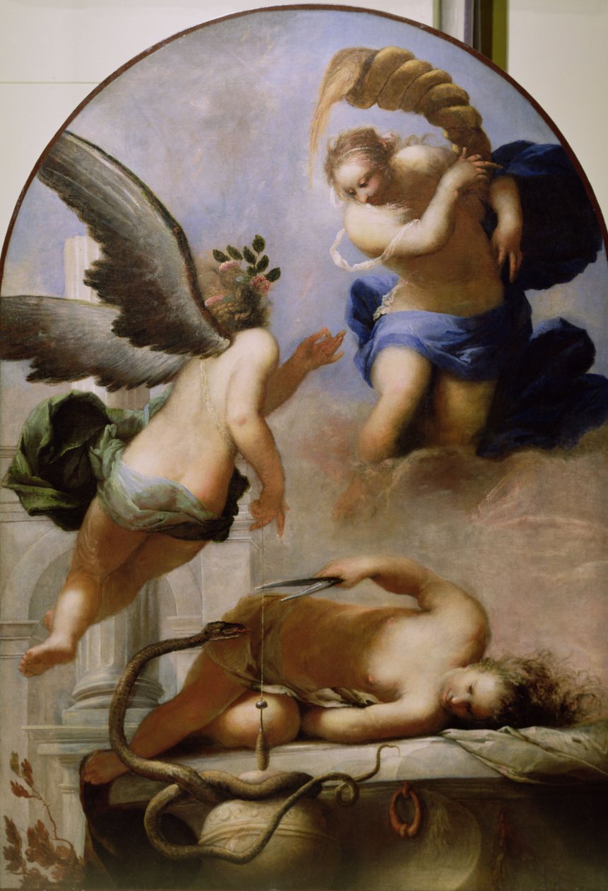 三种命运，c.1670 作者 塞巴斯蒂安·马佐尼（Sebastiano Mazzoni）