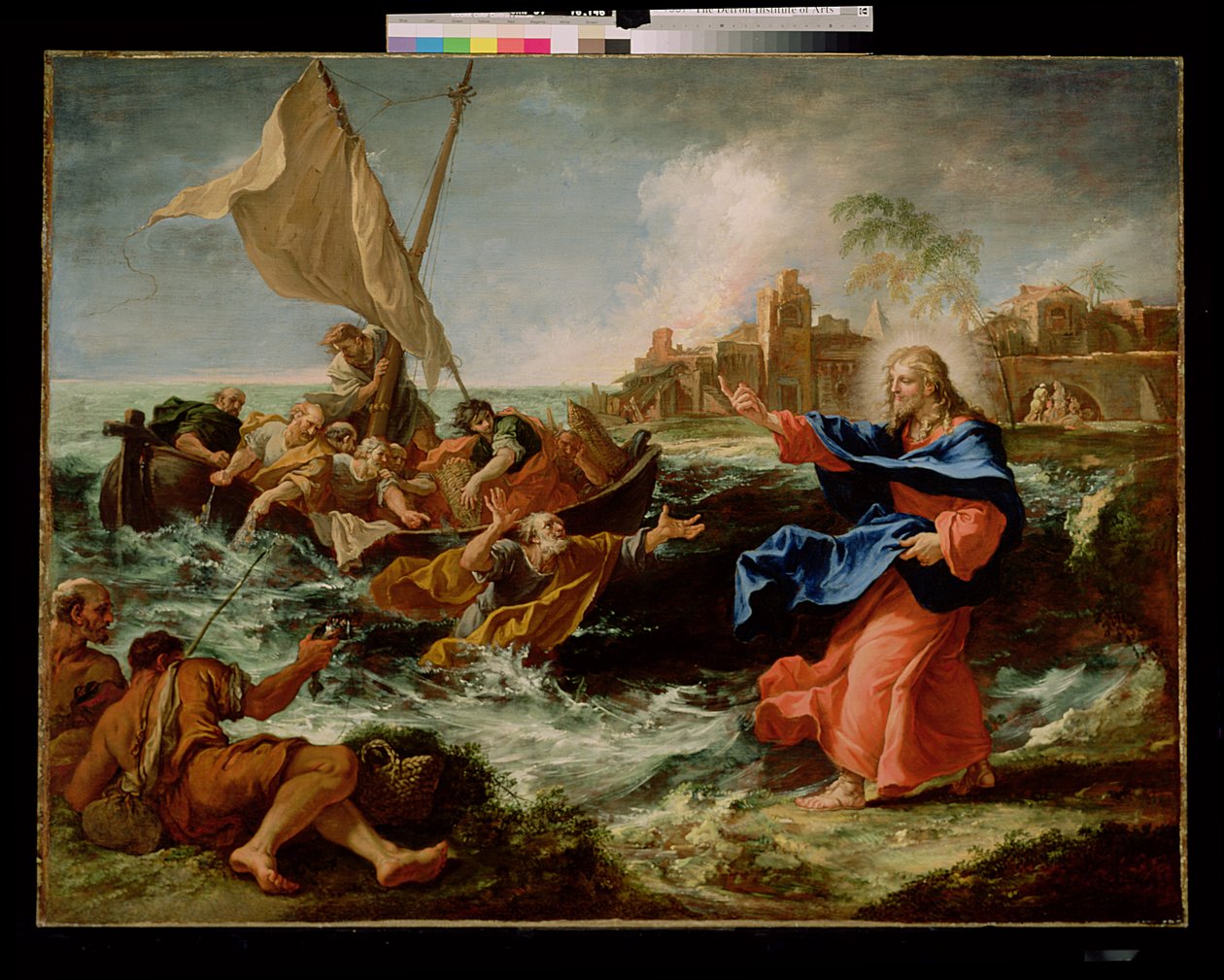 基督在加利利海，1695-97 作者 塞巴斯蒂亚诺·里奇（Sebastiano Ricci）
