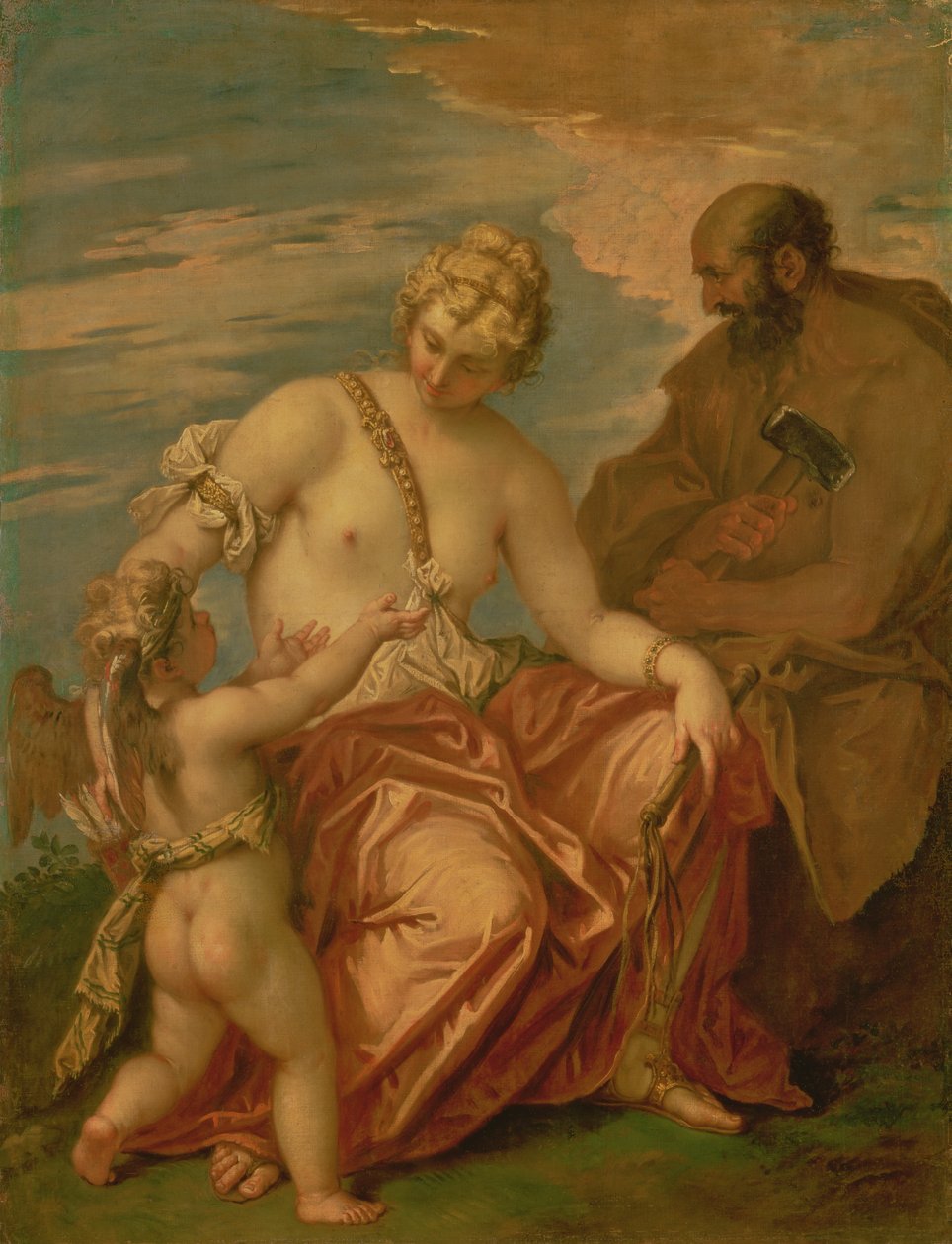 金星，火神和丘比特，1705-06 作者 塞巴斯蒂亚诺·里奇（Sebastiano Ricci）