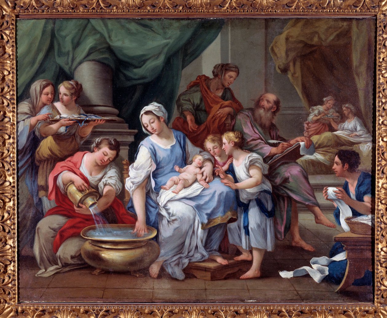 施洗者圣约翰的诞生 (施洗者圣约翰的诞生) Sebastiano Conca (1680-1764) 绘画 18 世纪 Museo dell