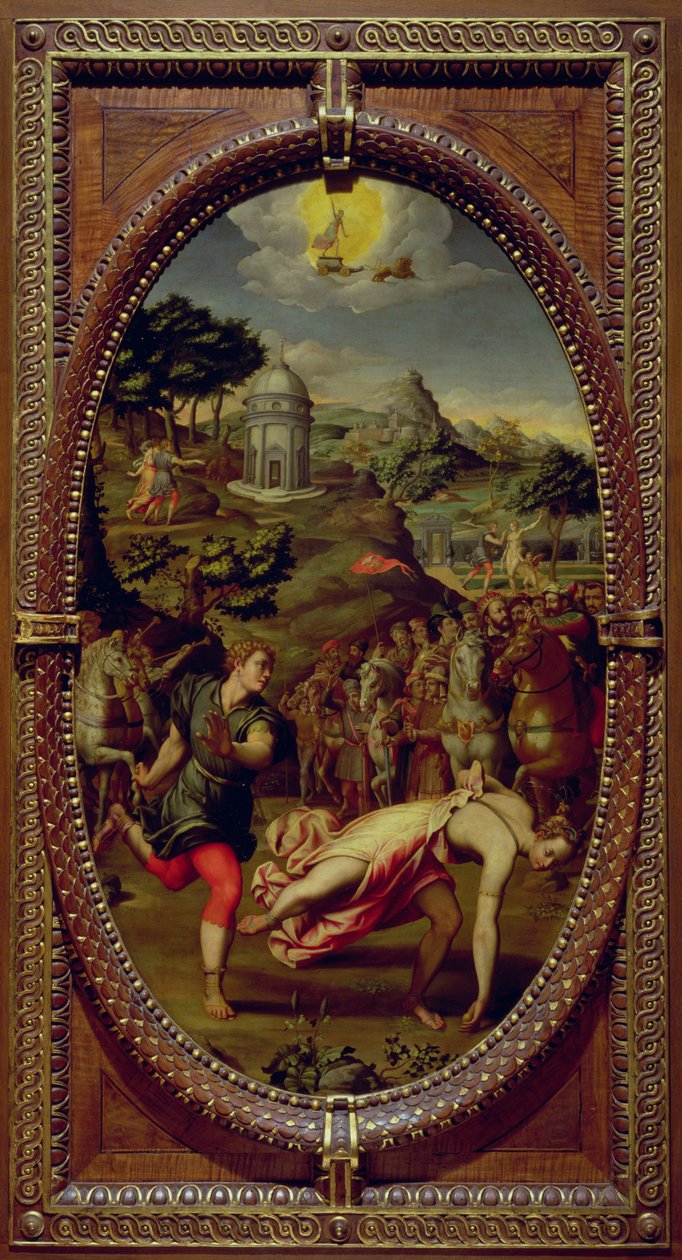亚特兰大和希波梅尼斯，1572年（石板上油） 作者 塞巴斯蒂安·马西里（Sebastiano Marsili）
