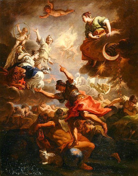 托斯卡纳的寓言》，约1706年（布面油画） 作者 塞巴斯蒂亚诺·里奇（Sebastiano Ricci）