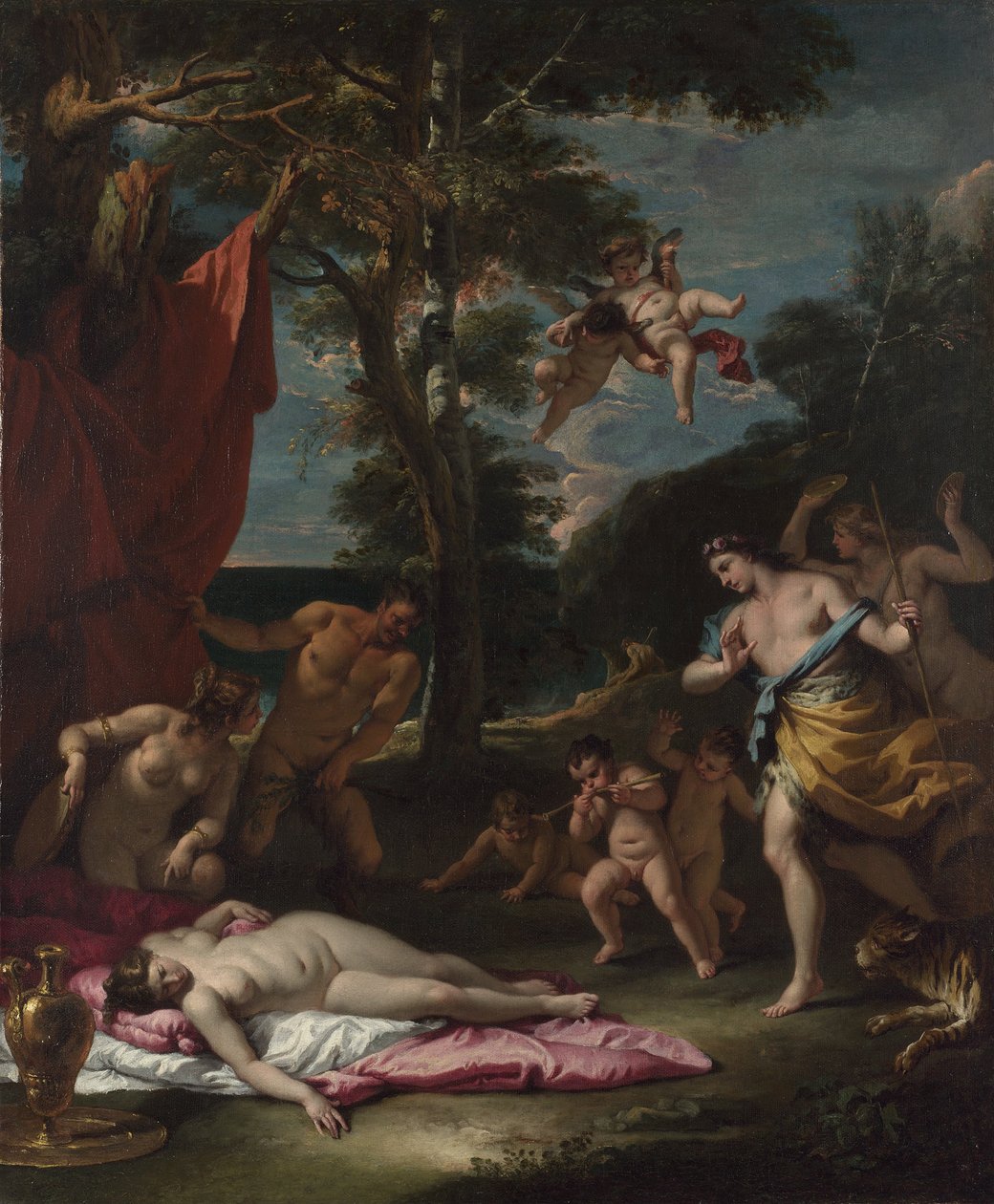 巴克斯和阿里亚德尼（Bacchus and Ariadne），1700年 作者 塞巴斯蒂亚诺·里奇（Sebastiano Ricci）