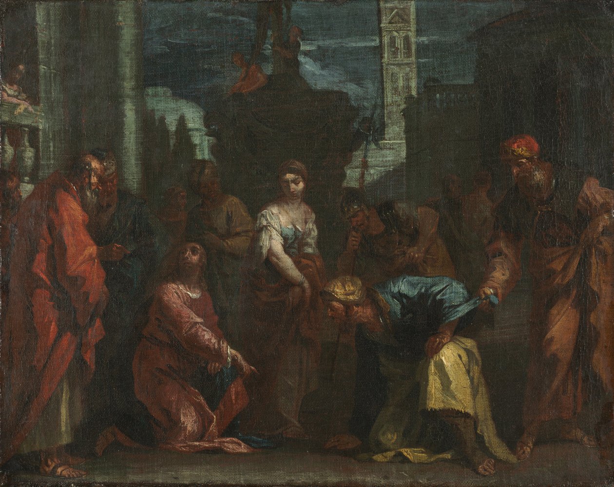 1700年代中期，基督与奸淫中的女人。 作者 塞巴斯蒂亚诺·里奇（Sebastiano Ricci）