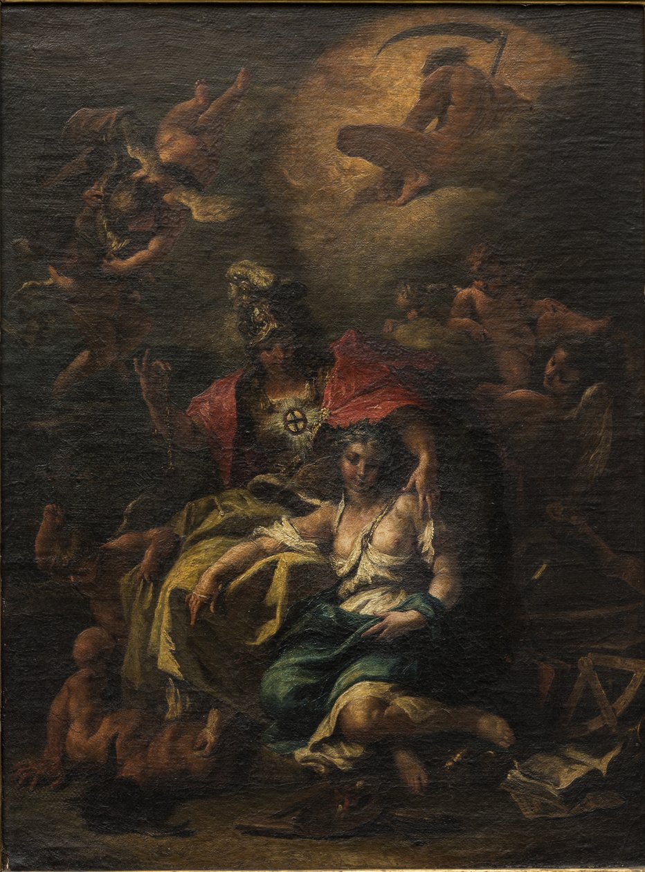 密涅瓦（布面油画 作者 塞巴斯蒂亚诺·里奇（Sebastiano Ricci）