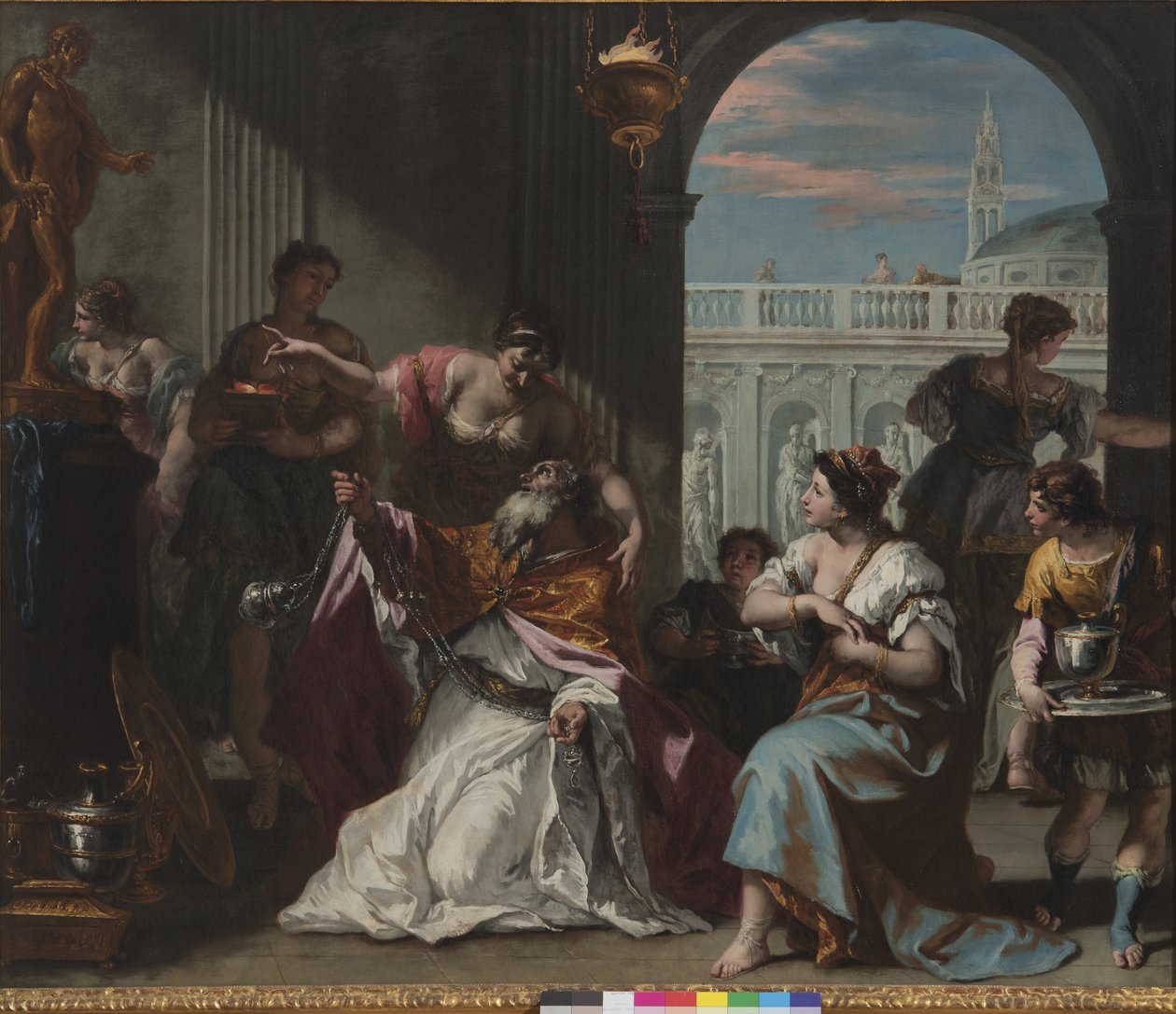 所罗门崇拜偶像，约1724年 作者 塞巴斯蒂亚诺·里奇（Sebastiano Ricci）