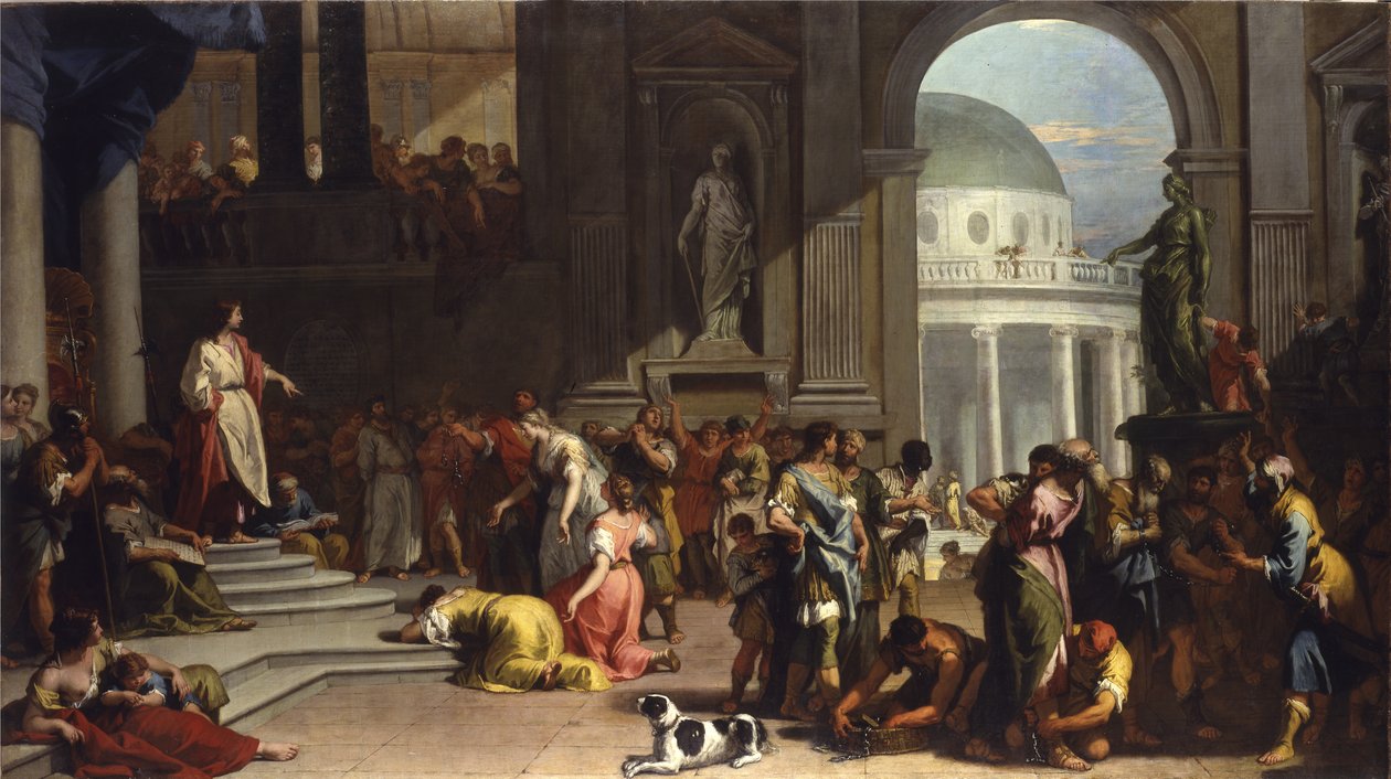 苏珊娜（Susanna）在丹尼尔之前（1725-26） 作者 塞巴斯蒂亚诺·里奇（Sebastiano Ricci）