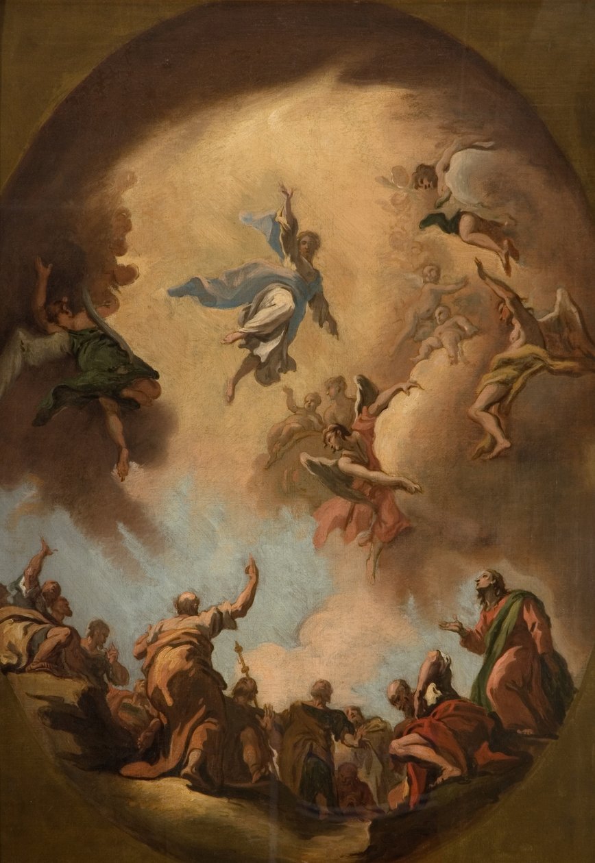 基督升天》（布面油画 作者 塞巴斯蒂亚诺·里奇（Sebastiano Ricci）