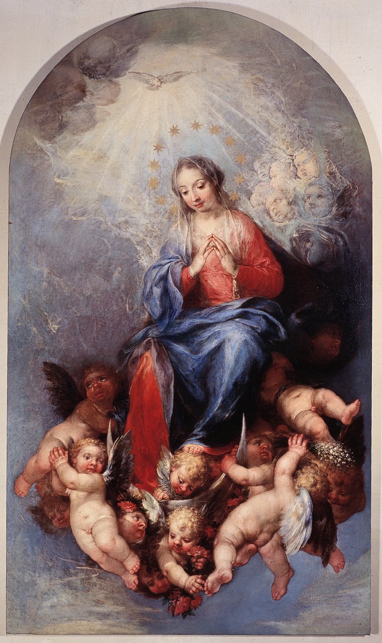 无暇的圣母玛利亚》（布面油画 作者 塞巴斯蒂亚诺·里奇（Sebastiano Ricci）