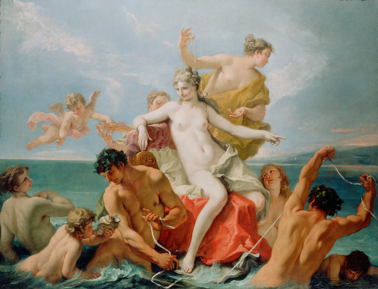 海洋维纳斯的胜利 作者 塞巴斯蒂亚诺·里奇（Sebastiano Ricci）