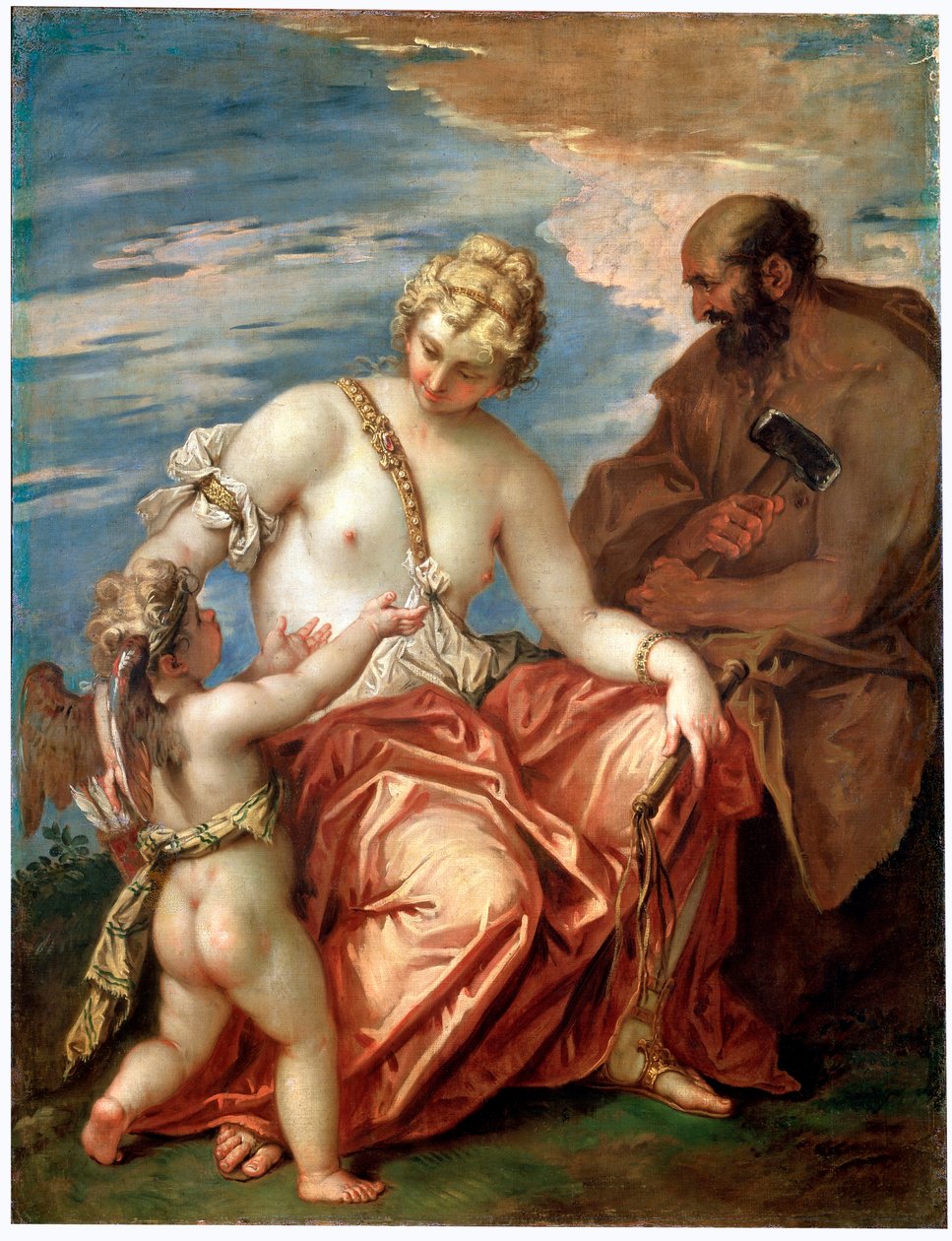 金星，火神和丘比特，1700年代 作者 塞巴斯蒂亚诺·里奇（Sebastiano Ricci）