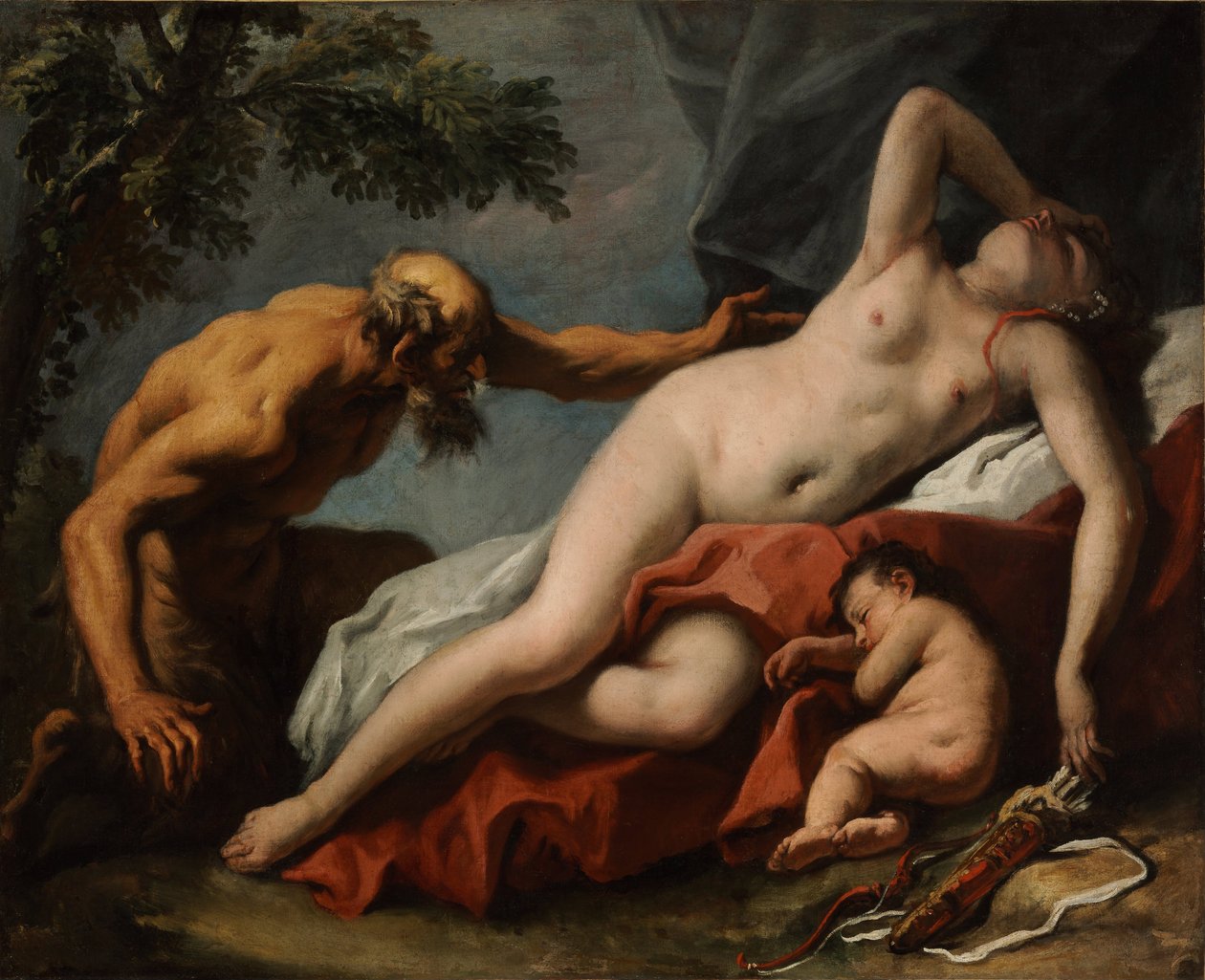 金星和萨特-塞巴斯蒂亚诺·里奇的绘画 作者 塞巴斯蒂亚诺·里奇（Sebastiano Ricci）