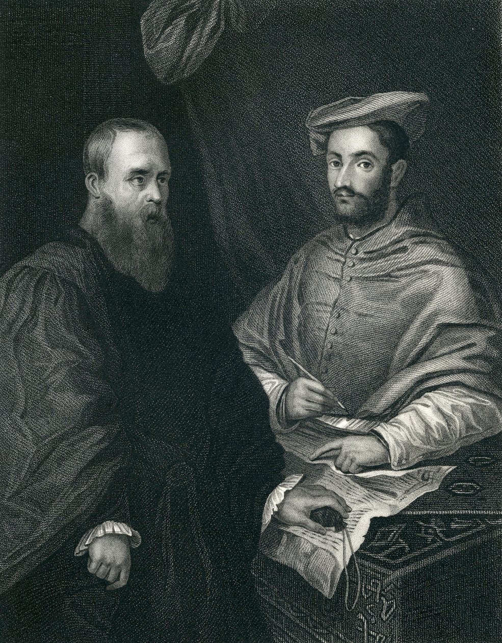 红衣主教Hippolito De Medici和Sebastiano Del Piombo 作者 塞巴斯蒂亚诺·德尔·皮翁博
