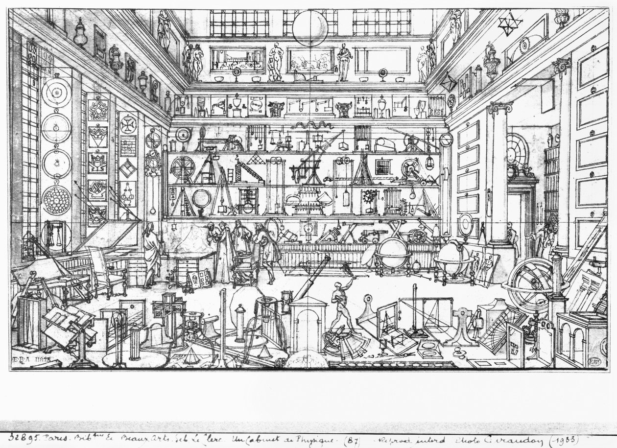 物理内阁，1687年 作者 塞巴斯蒂安·勒克莱尔