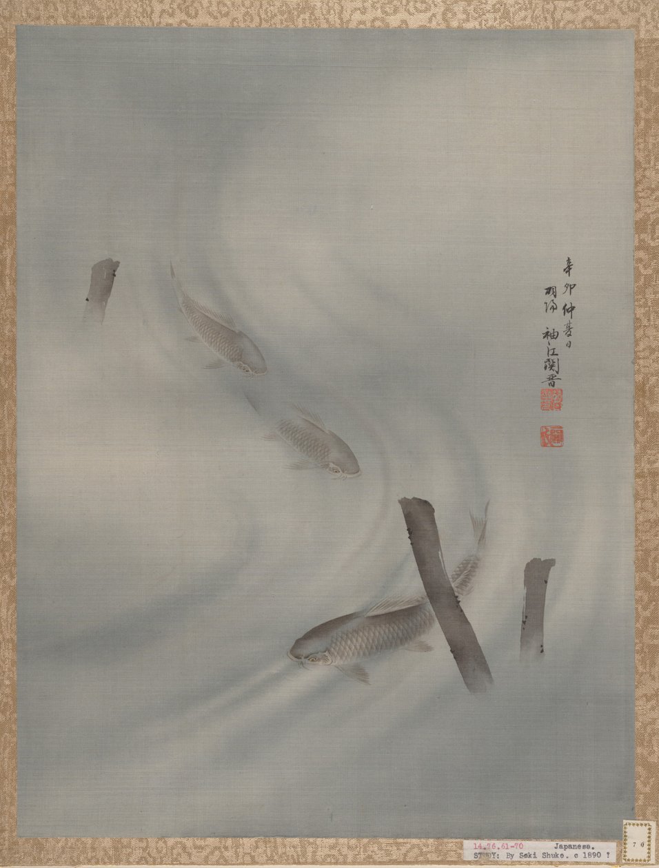 游泳的鱼，1891年夏天。 作者 关修子