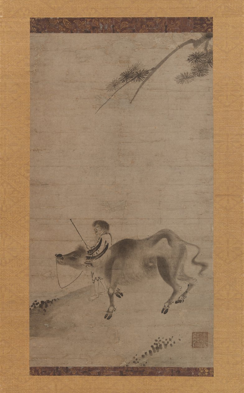 Oxherding，15世纪上半叶。 作者 雪屋串