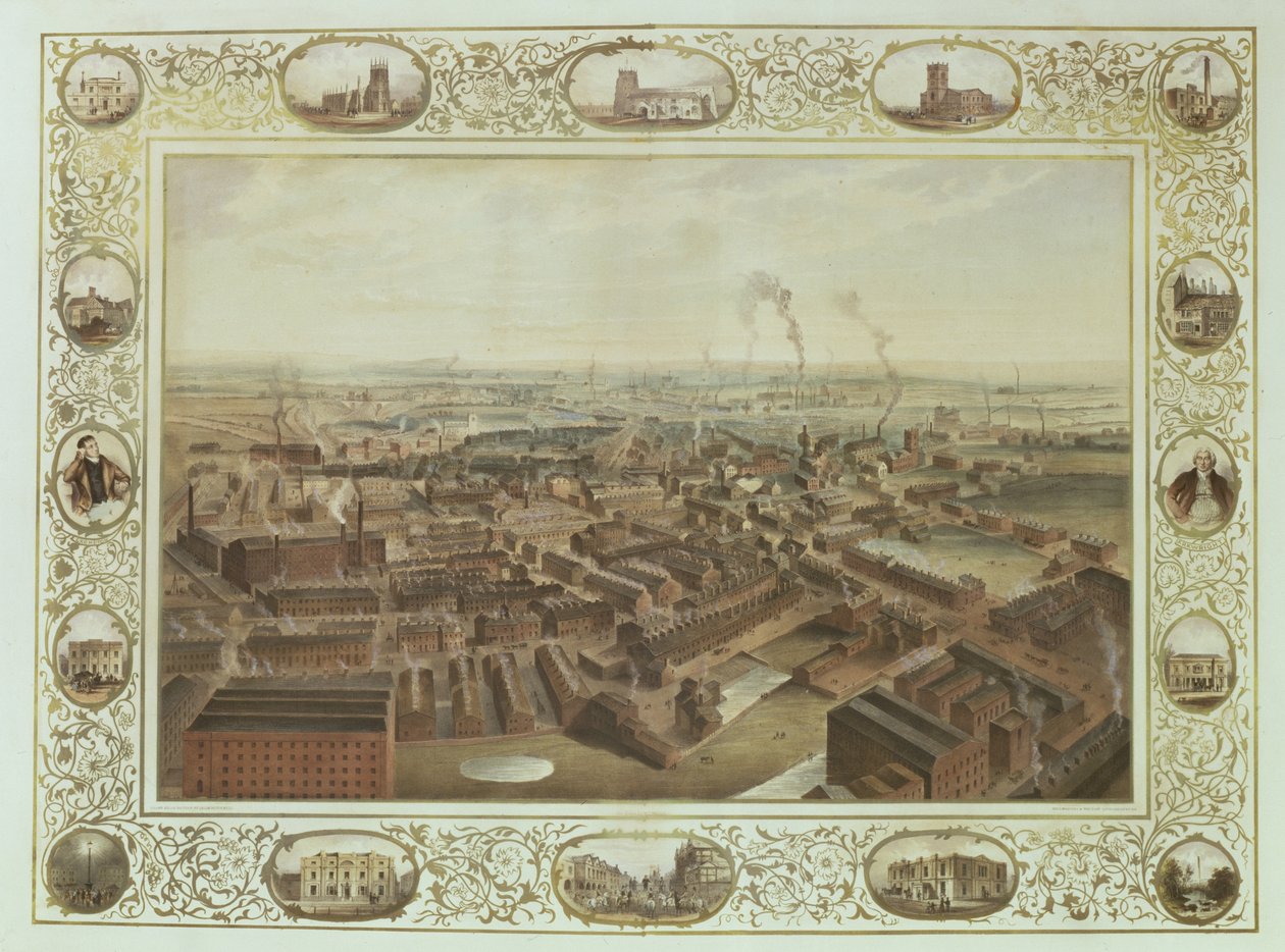 来自Blinkhorn&39;s烟囱的Bolton，1848年的当地建筑小插曲 作者 塞利姆·罗斯威尔（Selim Rothwell）