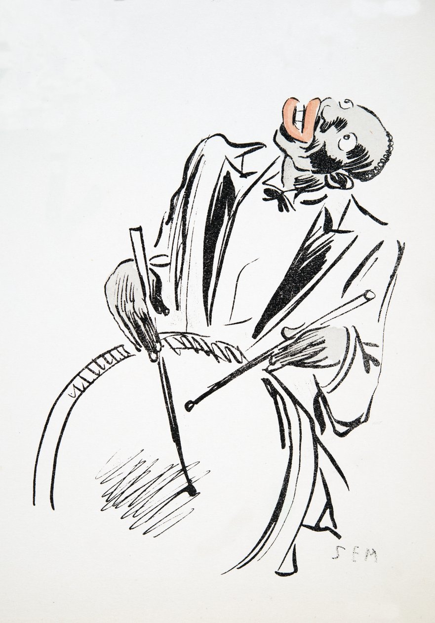 鼓手，来自White Bottoms，酒吧。 1927年（色块打印） 作者 塞姆