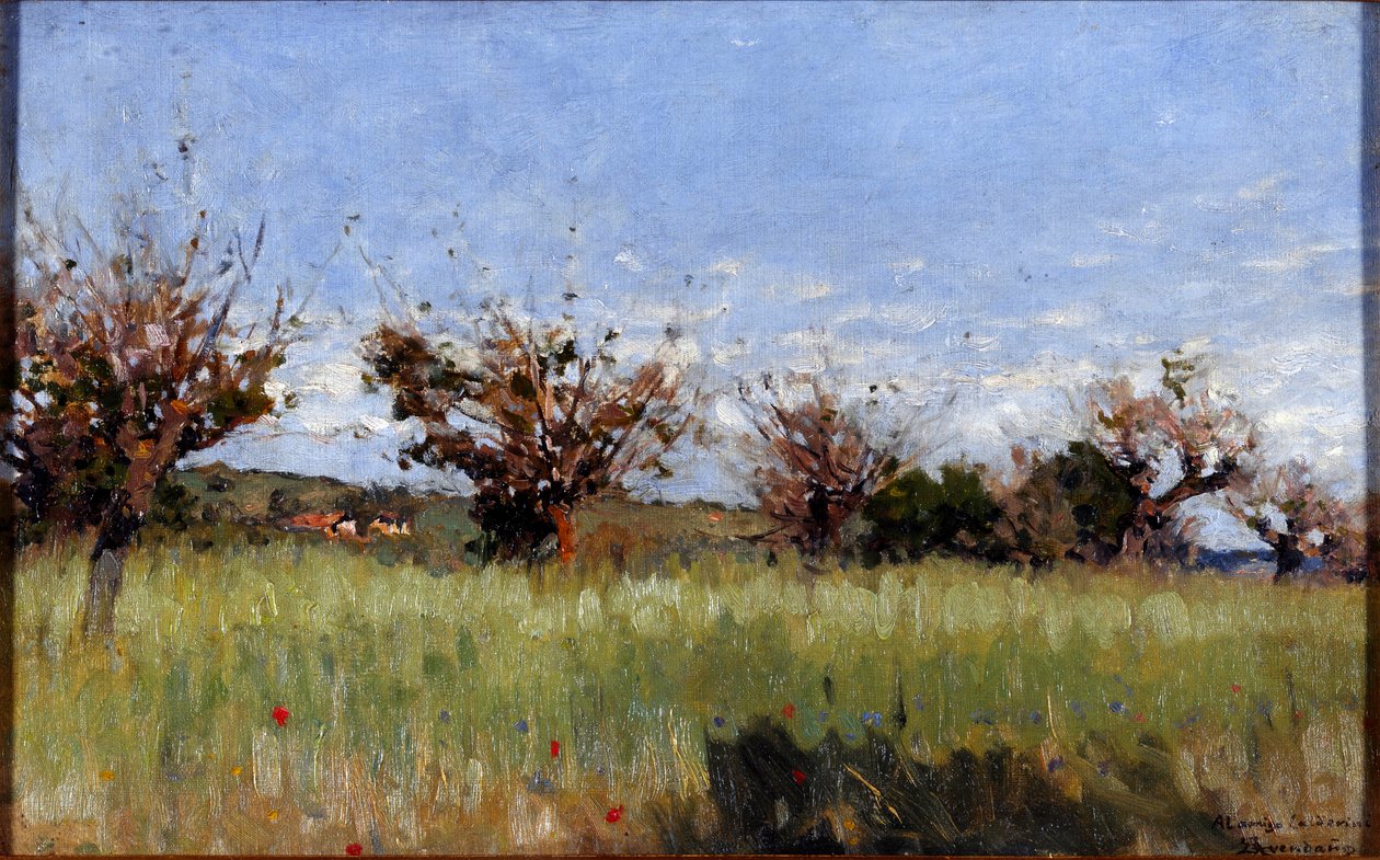 桑葚麦田（布面油画） 作者 塞拉芬·阿文达诺（Serafin Avendano）