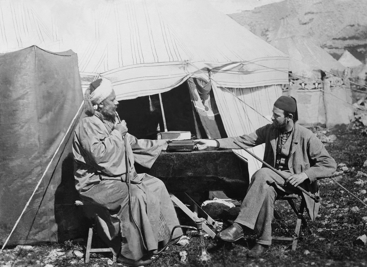 Yakub es Shellaby，为1867年巴勒斯坦撒马利亚区约克大主教的一本撒玛利亚祈祷书献上C. Warren上尉。 作者 亨利·菲利普斯中士