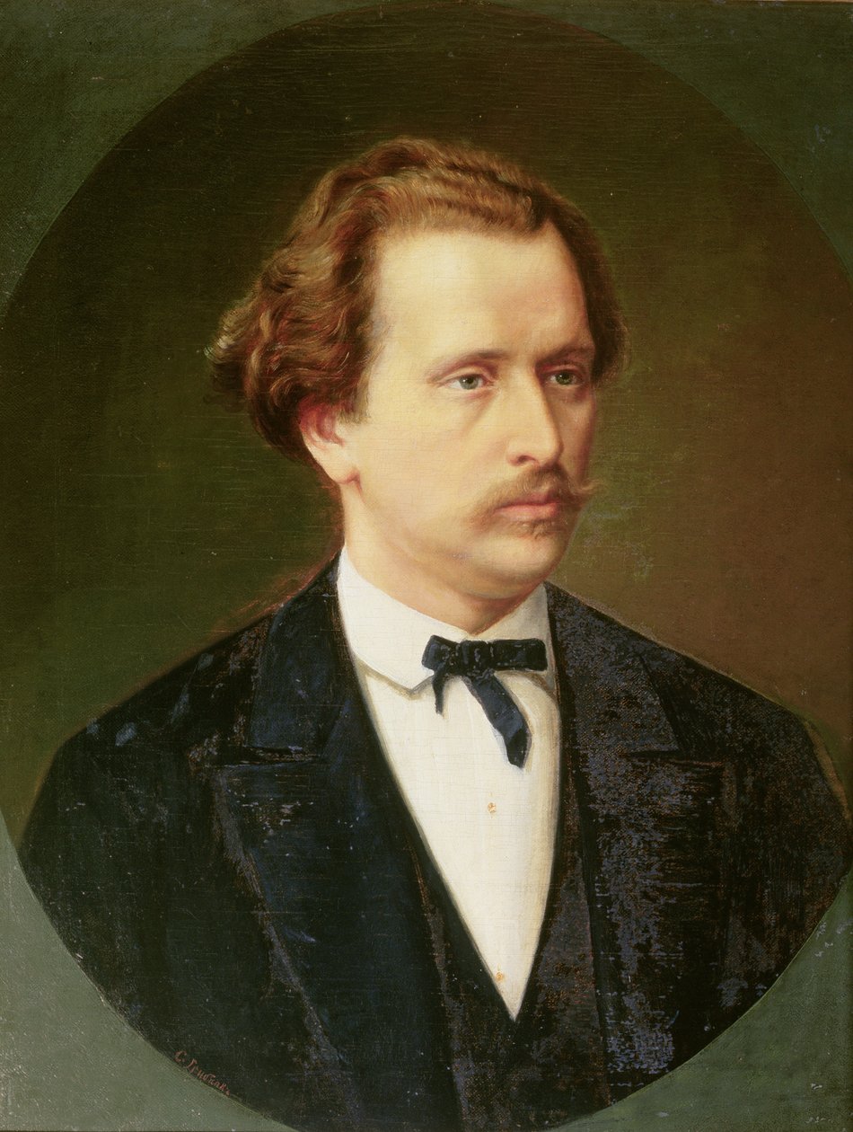 尼古拉·鲁宾斯坦（1835-81）c.1870的肖像 作者 谢尔盖·伊万诺维奇·格里科夫
