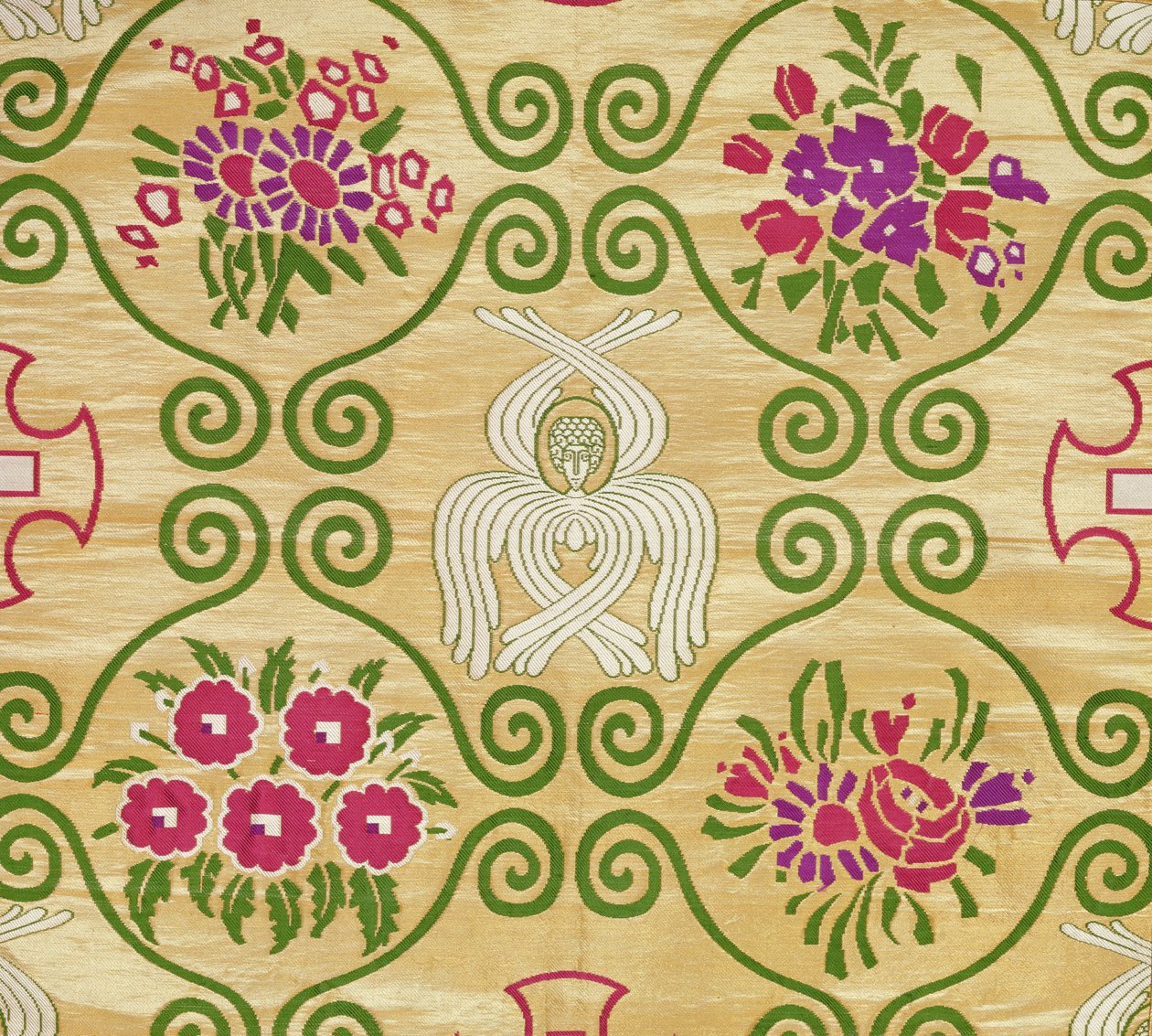 Olovyanishnikov Manufactory Gold Brocade，20世纪初（纺织品） 作者 谢尔盖·瓦什科夫（Sergei Vashkov）