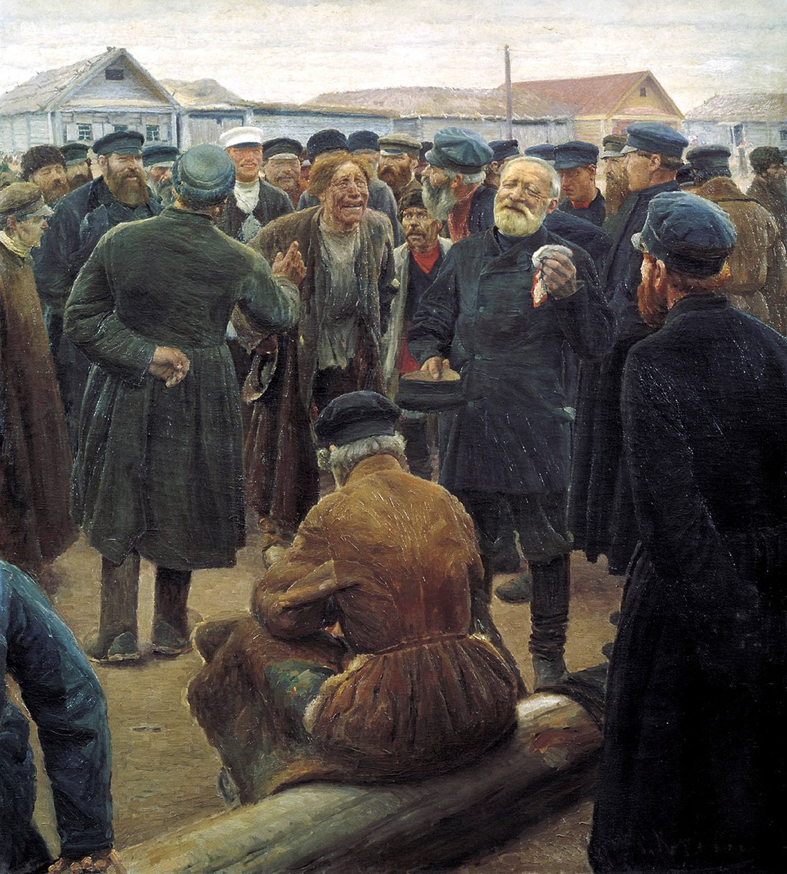 在乡村社区会议上》，1893年。 作者 谢尔盖·阿列克谢耶维奇·科罗文