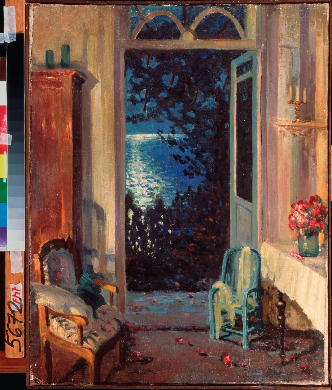 Nuit meridionale (Southern night) - Peinture de Sergei Arsenyevich Vinogradov (1869-1938), huile sur toile 作者 谢尔盖·阿塞涅维奇·维诺格拉多夫