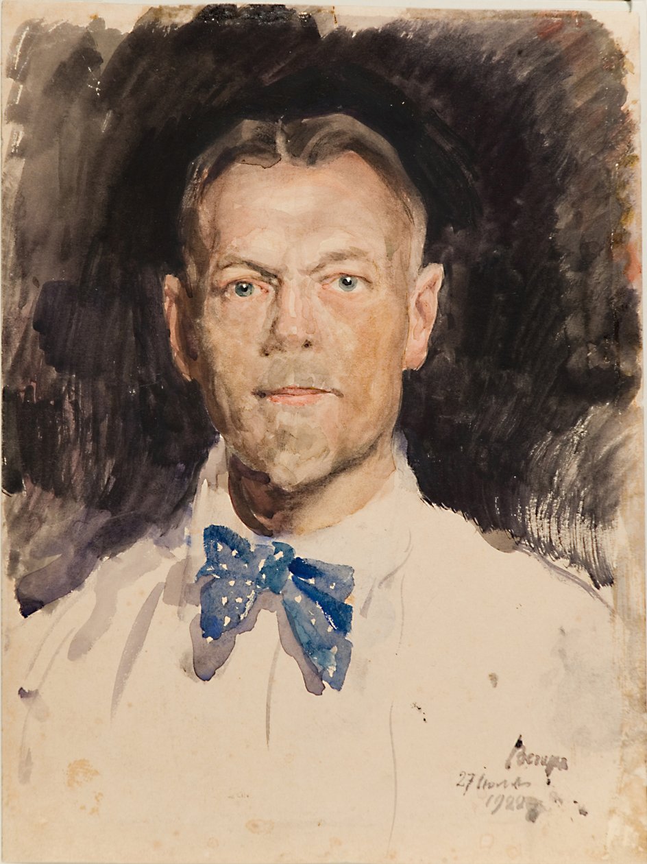 自画像，1922年 作者 谢尔盖·阿塞涅维奇·维诺格拉多夫