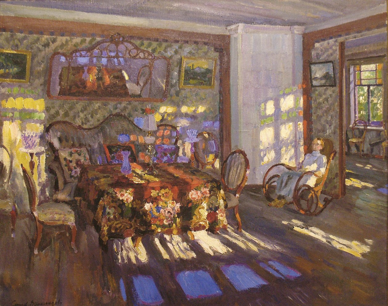 阳光透过有色玻璃窗，1916年 作者 谢尔盖·阿塞涅维奇·维诺格拉多夫
