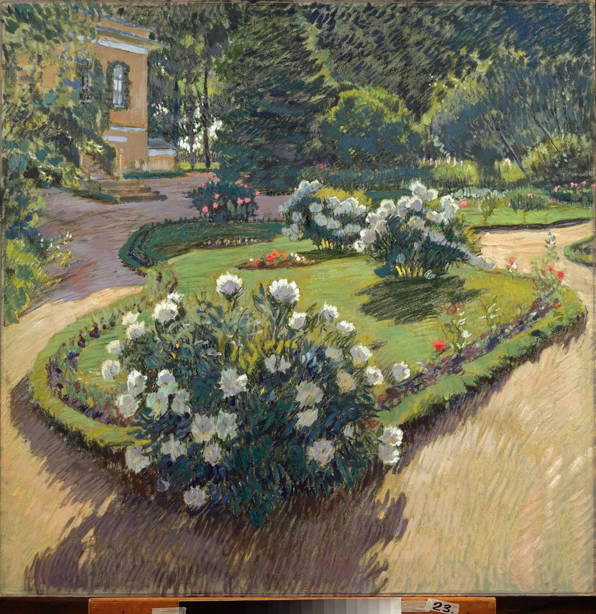 Un jardin (A Garden) - Oeuvre de Sergei Arsenyevich Vinogradov (1869-1938)，纸上水粉和粉彩画 作者 谢尔盖·阿塞涅维奇·维诺格拉多夫