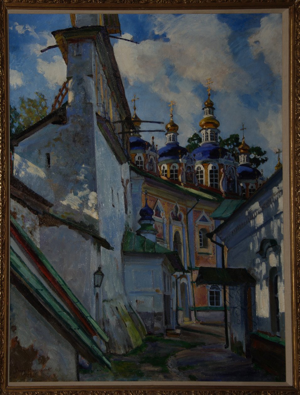 普斯科沃-佩乔尔斯基修道院的景色，1928年 作者 谢尔盖·阿塞涅维奇·维诺格拉多夫