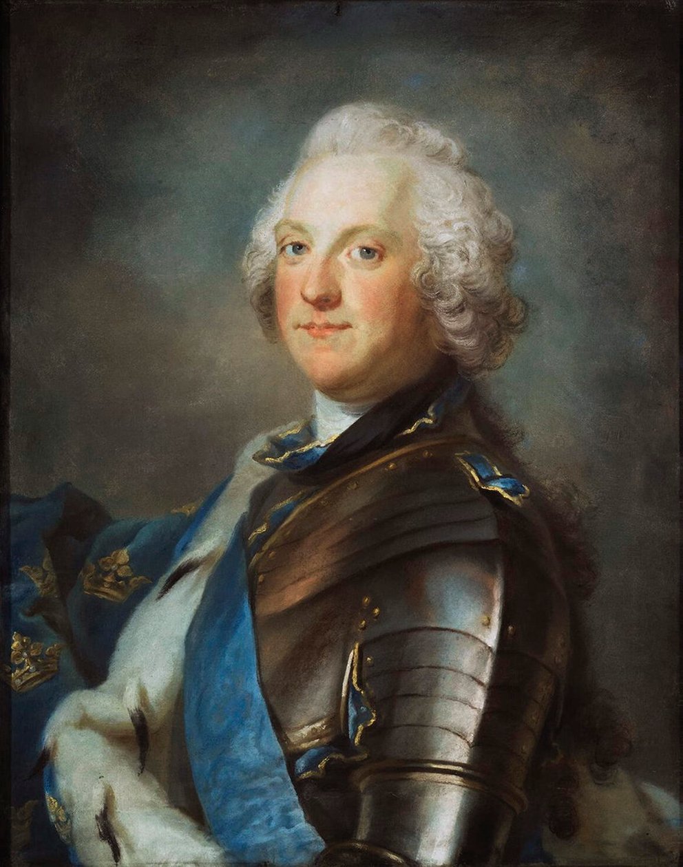 1751-1786年间，瑞典国王阿道夫·弗雷德里克（Adolph Frederick）的肖像，1710-1771年。 作者 谢尔盖·伊万诺维奇·格里科夫