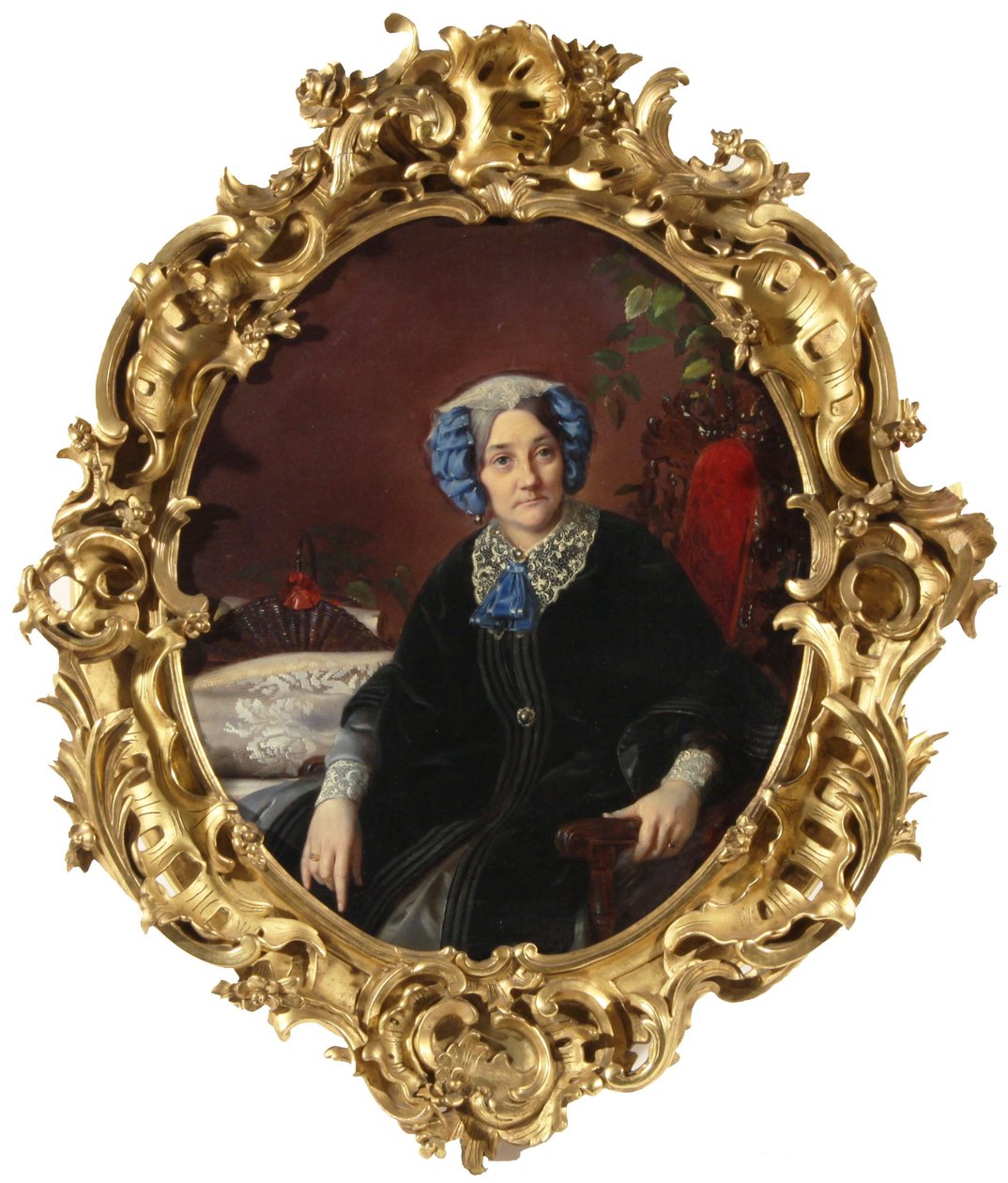 伊莎贝拉-阿达莫夫娜-加加林娜公主的肖像，1800-1886年，原名瓦莱夫斯卡伯爵夫人，1850年代 作者 谢尔盖·康斯坦丁诺维奇·扎良科