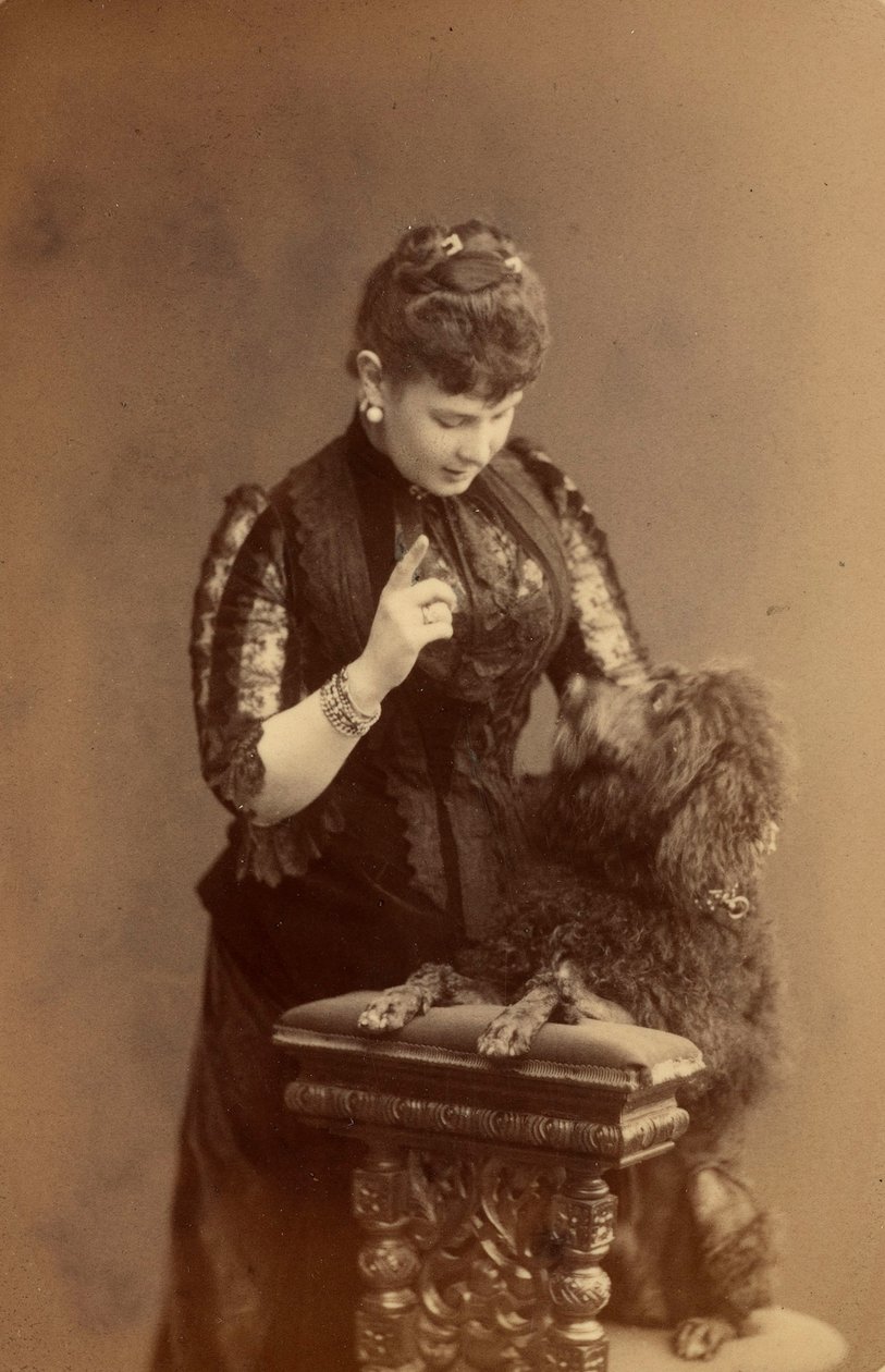 俄罗斯玛丽亚·帕夫洛夫娜 (Marie Pavlovna de Russie) - 俄罗斯大公夫人玛丽亚·帕夫洛夫娜 (1854-1920)，谢尔盖·利沃维奇·列维茨基 (1819-1898) 创作。 白蛋白照片，约 1885 年。俄罗斯国家电影和照片档案馆，克拉斯诺戈尔斯克 作者 谢尔盖（Sergei Lvovich Levitsky）