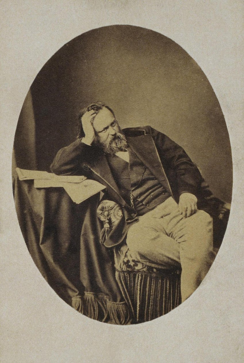 Aleksandr Ivanovich心形肖像1812-1870，c。 1861年 作者 谢尔盖（Sergei Lvovich Levitsky）