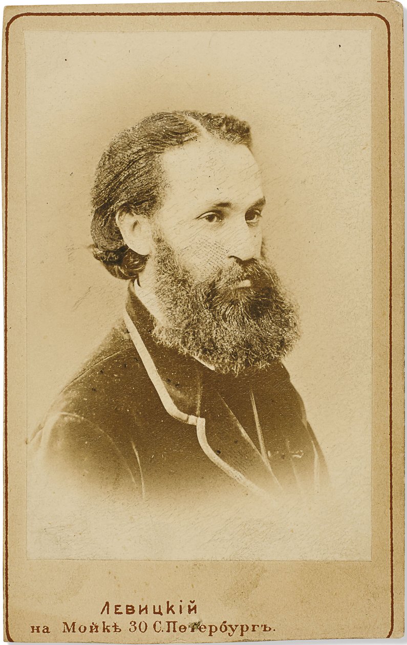 大提琴家卡尔-尤利耶维奇-达维多夫1838-1889年的肖像，约1875年。 作者 谢尔盖（Sergei Lvovich Levitsky）