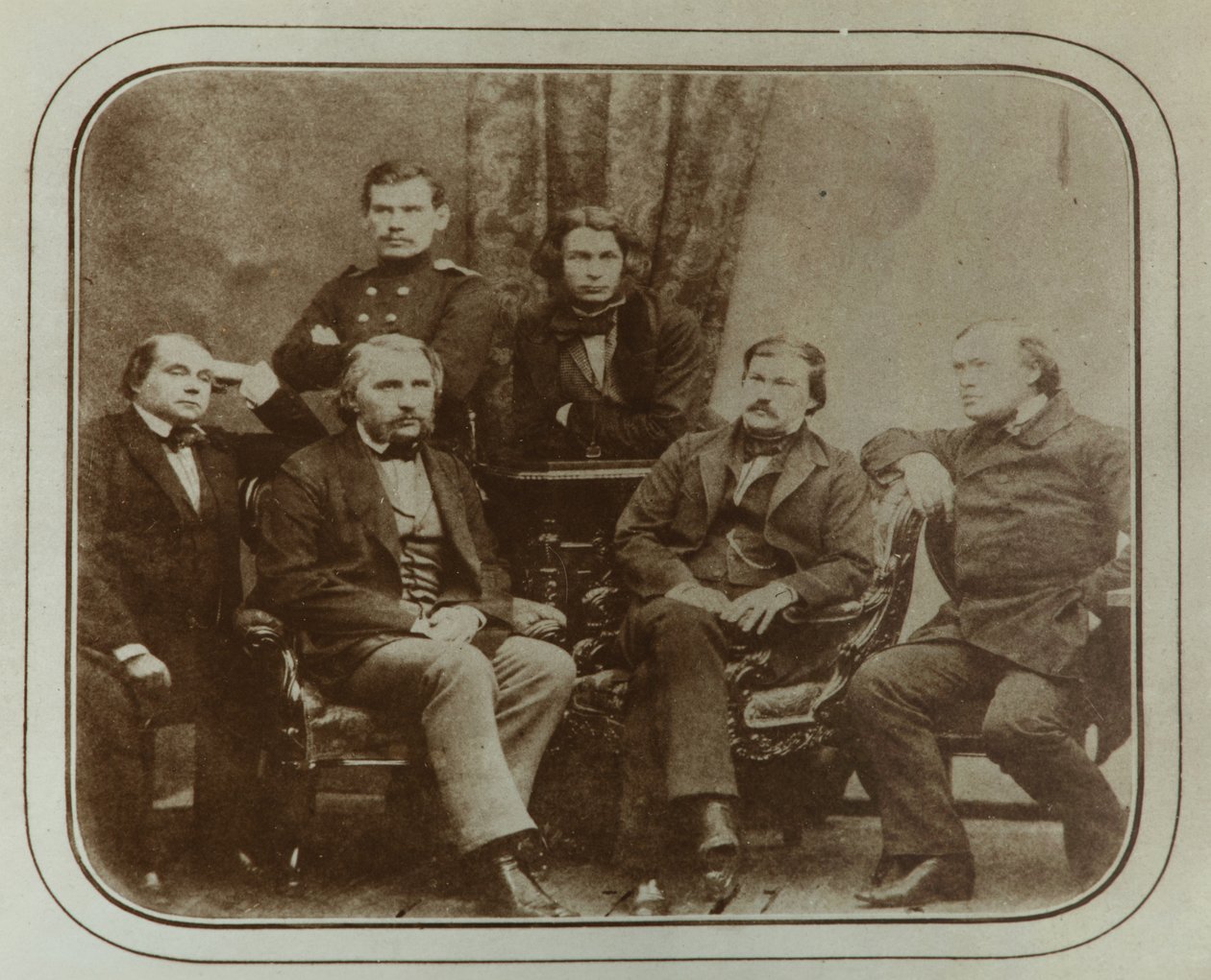 Sovremennik：Ivan Goncharov，Ivan Turgenev，Leo Tolstoy，Dmitri Grigorovich，Alexander Druzhinin和 作者 谢尔盖（Sergei Lvovich Levitsky）