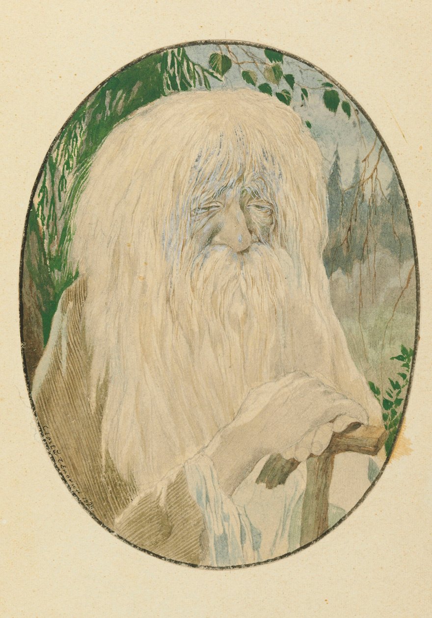 莱斯希。普希金（A. Pushkin），1921-1926年为鲁斯兰（Ruslan）和柳德米拉（Lyudmila）诗作插图。 作者 谢尔盖·瓦西列维奇·契kh宁