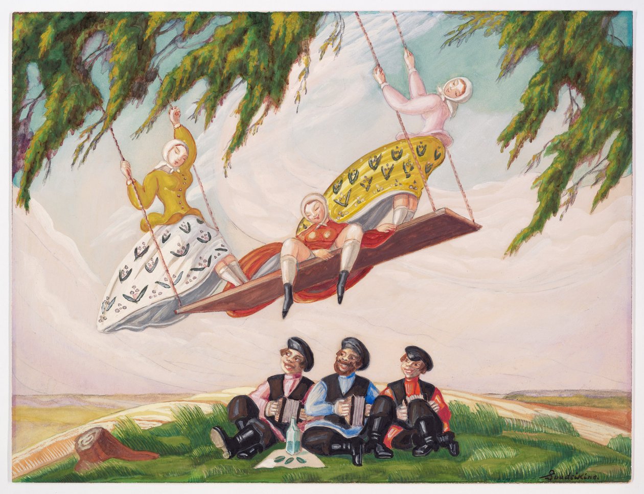 摇摆，1920年代 作者 谢尔盖·尤里耶维奇·苏代金