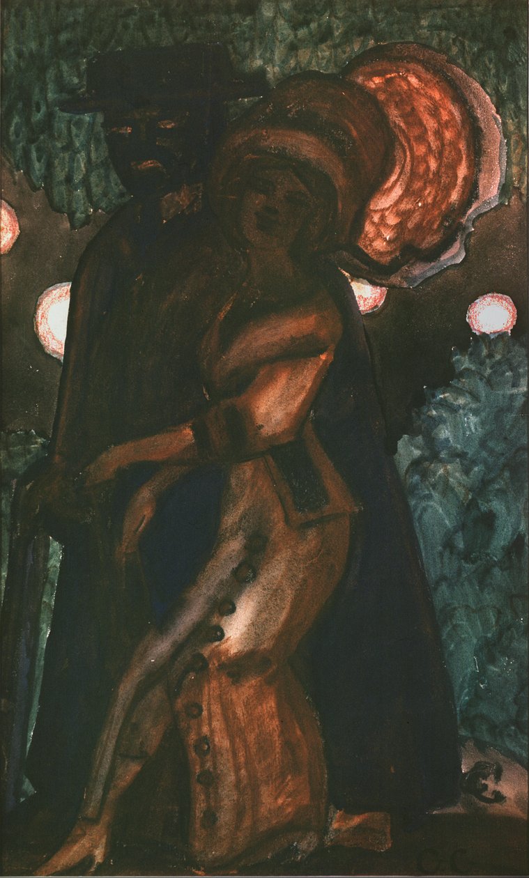 漫步，1910年代 作者 谢尔盖·尤里耶维奇·苏代金