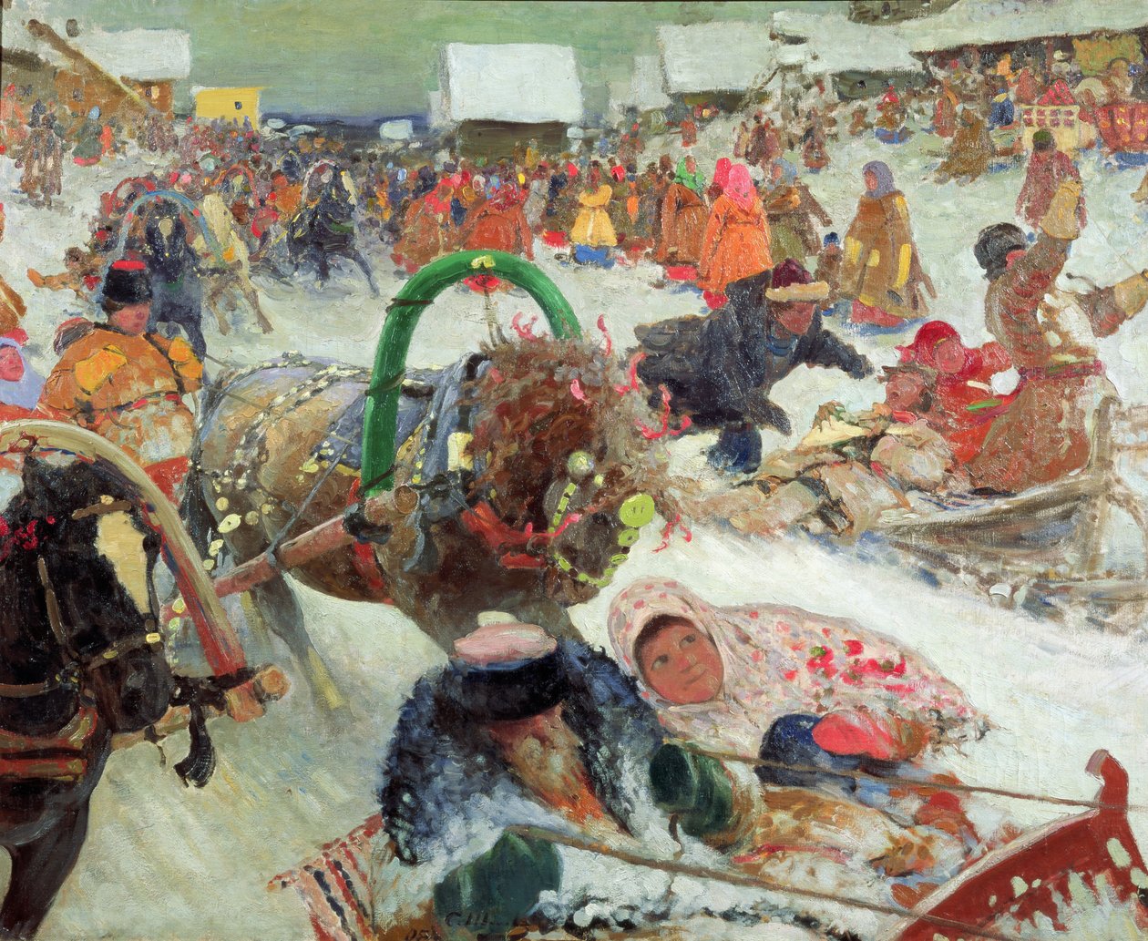忏悔节，1905年 作者 谢尔盖·瓦西里维奇·伊万诺夫（Sergej Vasilevic Ivanov）