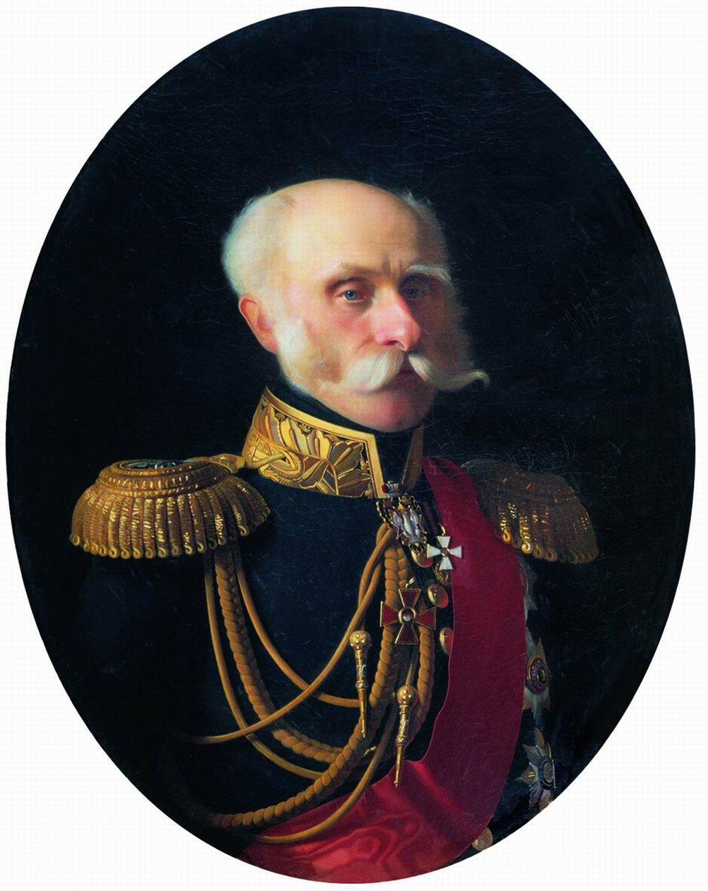 费奥多·彼得罗维奇·里特克伯爵的肖像1797-1882 作者 谢尔盖·康斯坦丁诺维奇（Sergey Konstantinovich Zaryanko）