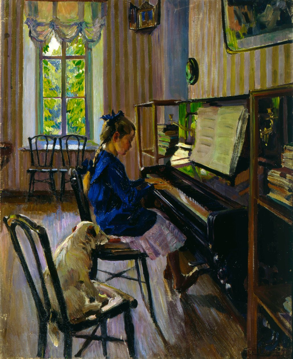 1914年在钢琴上。 作者 谢尔盖·维诺格拉多夫（Sergey Vinogradov）