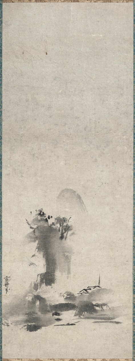 Haboku，泼墨山水，14世纪-15世纪初。 作者 SesshûTôyô
