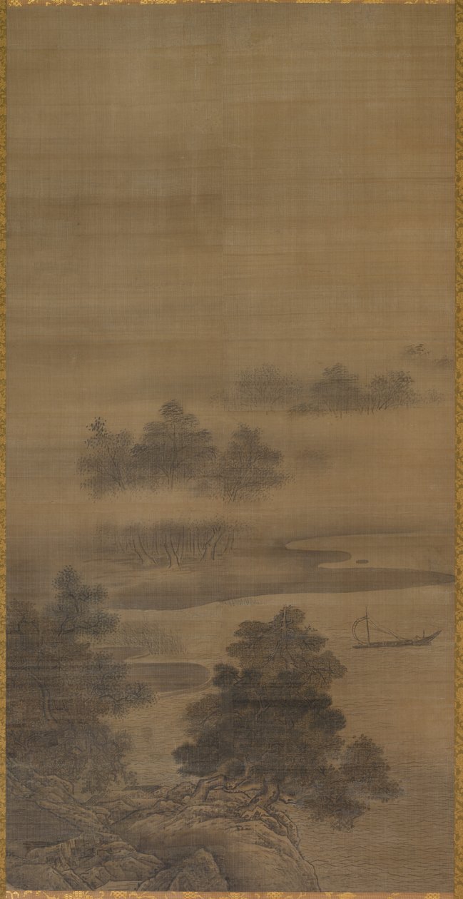 景观，15世纪末至16世纪初。 作者 SesshûTôyô