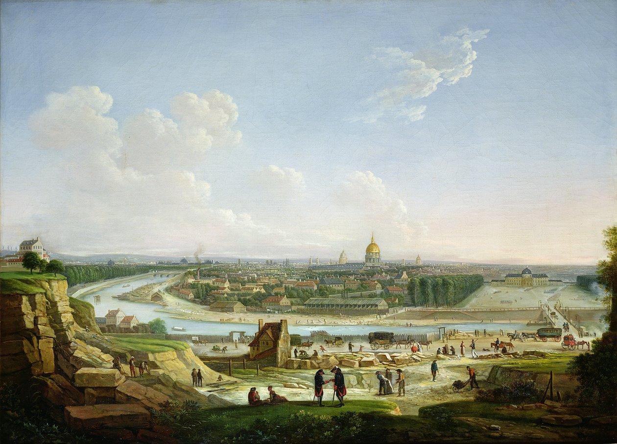 1818年Chaillot Hill的巴黎全景 作者 塞弗特