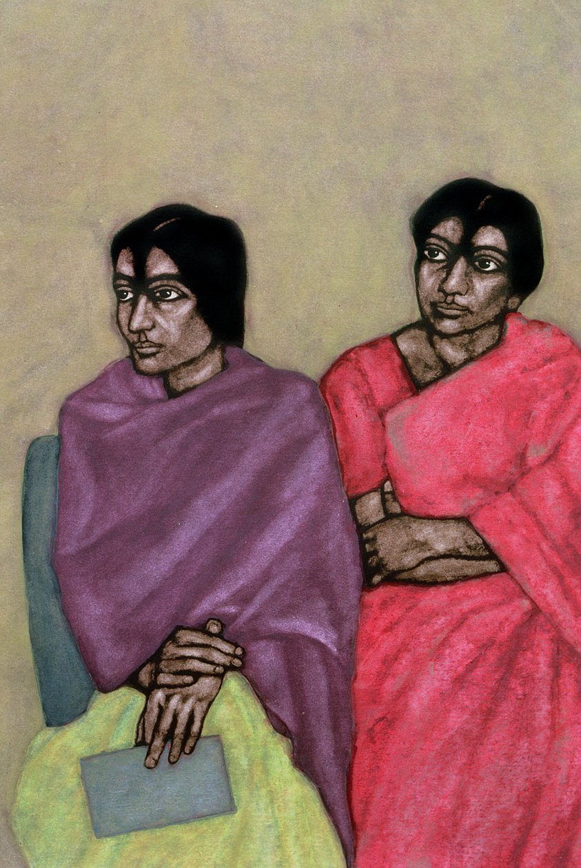 儿童游戏，1987年（纸上wc）（详情） 作者 香提·潘查（Shanti Panchal）